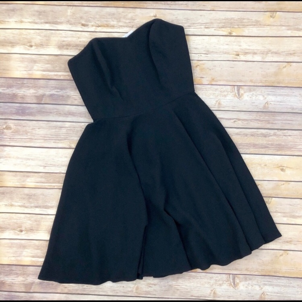 Vineyard Vines Strapless Black Fit-and-Flare Dress